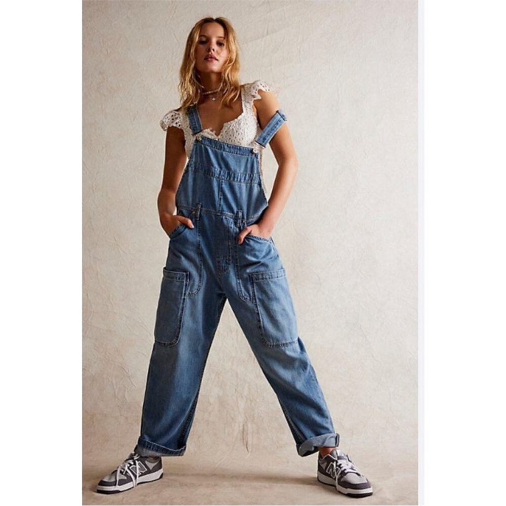 Free People We The Free Way Back Overalls